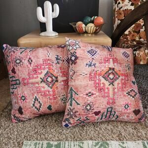 Moroccan Berber Traditional Carpet Throw Pillows Set Society 6